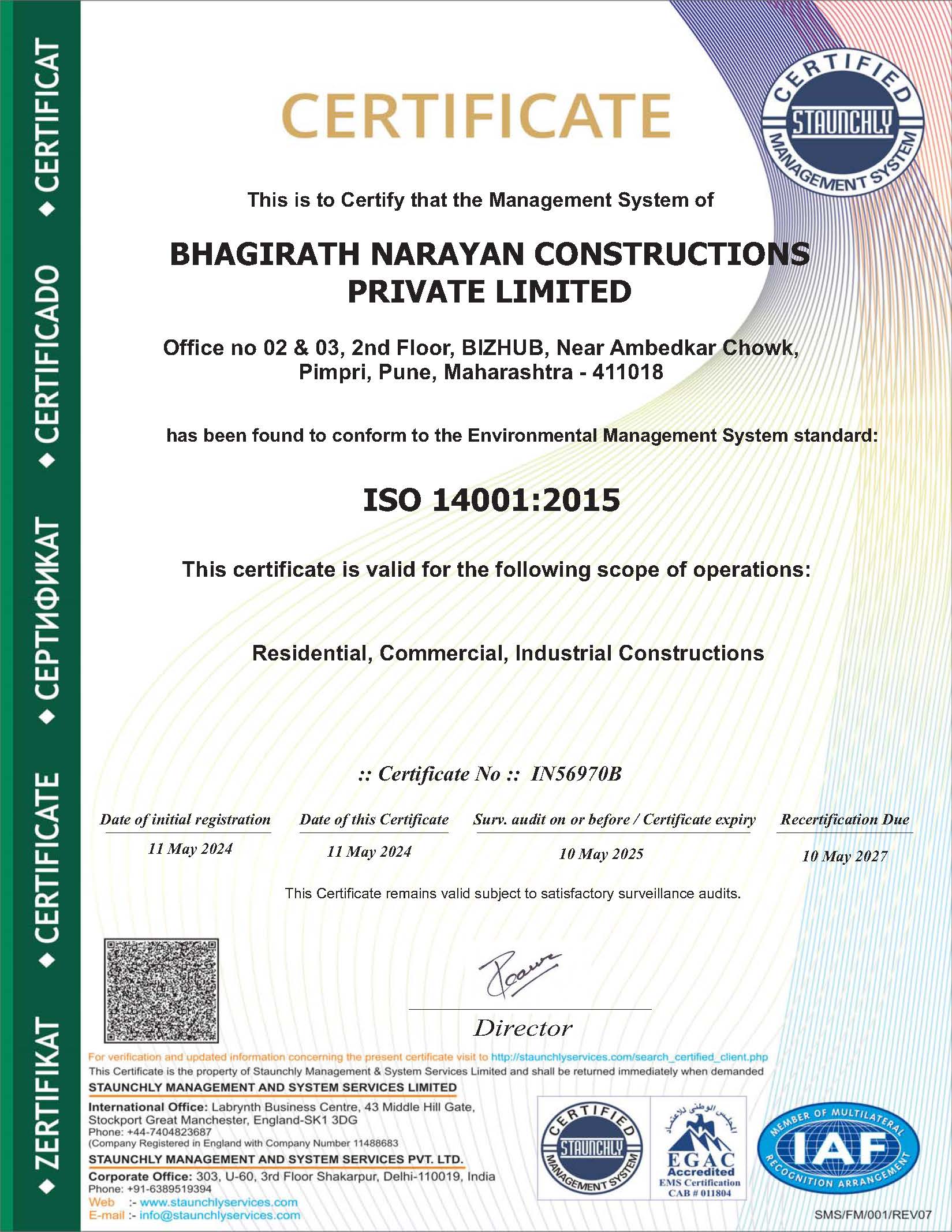 ISO 14001:2015 Certification