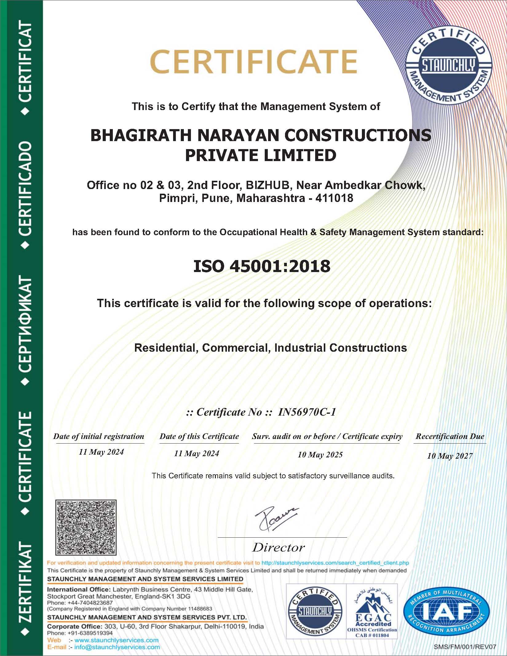 ISO 45001:2018 Certification